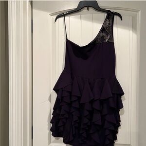 Purple Karlie one shoulder dress